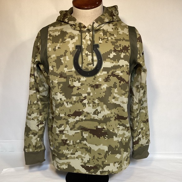 Nike Indianapolis Colts Salute to serve camouflage Hoodie mens size medium - Picture 1 of 12